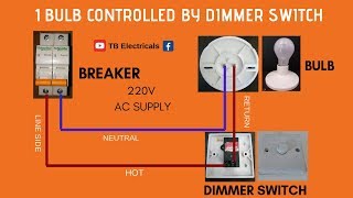 Electrical Tutorial Dimmer Switch Wiring and Installation TagalogTB Electricals [upl. by Htiek]