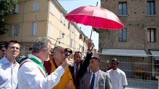 The Dalai Lama Speaks to Earthquake Survivors and Relief Workers in Mirandola [upl. by Llerrahs]