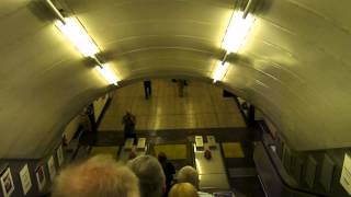 Charing Cross Tour 2  Descending the Jubilee line escalator [upl. by Natale]