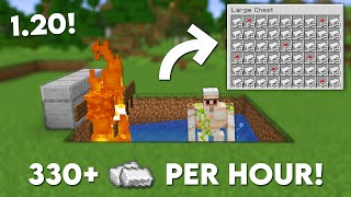 Minecraft 120 Easy IRON Farm Tutorial  330 Per Hour [upl. by Homere]