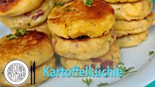 Schwäbische Kartoffelküchle mit gekochten Kartoffeln [upl. by Azirb]