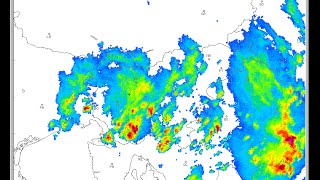 Radarska slika padavin nad Slovenijo 1 januar  30 junij 2016 [upl. by Bohaty]