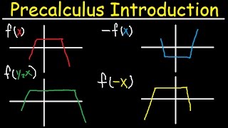 Precalculus Introduction Basic Overview Graphing Parent Functions Transformations Domain amp Range [upl. by Enelehs]