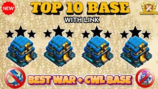 TOP 10 BEST TH12 WAR BASE ANTI E DRAG WITH REPLAY  TH12 WAR BASE WITH LINK TH12 BASE UPDATE 2024 [upl. by Tarttan]