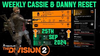 The Division 2 quotWEEKLY CASSIE MENDOZA amp DANNY WEAVER RESETLEVEL 40quot September 25th 2024 [upl. by Mirabelle]