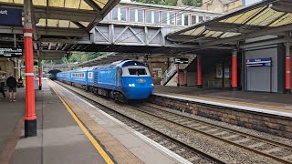 BR Class 43 Blue Pullman HST with The Settle To Carlisle amp Tune Valley Pullman at Bingley 07092024 [upl. by Naehs]