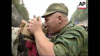 Russian troops arrive in North Ossetia after leaving Georgia [upl. by Siladnerb]