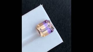 Loose Ametrine Gemstone from Brazil Emerald Cut 755 Carats [upl. by Anaib]