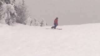 Converging Step telemark turns Groomed Terrain [upl. by Attinahs]