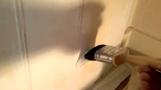 TIPS for BRUSH Painting a Gloss Door with Dulux Satin wood [upl. by Alegna]