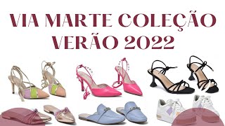 VIA MARTE NOVA COLEÇÃO PRIMAVERAVERÃO 2022  SAPATOS LANÇAMENTOS E TENDÊNCIAS  Caren Sales [upl. by Silbahc]