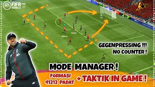 GEGENPRESSING  Manager Mode Fifa 22 Mobile  Formasi 41212 Padat Fifa Mobile   Fifa Mobile 22 [upl. by Yorel]