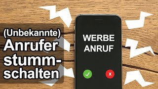 SchnellTipp iPhone  Unbekannte Anrufer stummschalten [upl. by Ahsoyem]