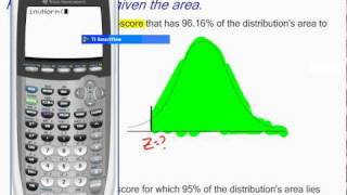 Finding ZScores Given Area [upl. by Campney953]