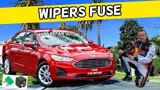 FORD FUSION WINDSHIELD WIPERS FUSE LOCATION 2013 2014 2015 2016 2017 2018 2019 2020 [upl. by Artur]