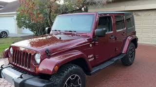 10 JEEP WRANGLER SAHARA UNLIMITED 4X4 BLUETOOTH XM APPLE PLAY NEWER TIRES RUNNING BOARDS TOWING MINT [upl. by Nohsauq]