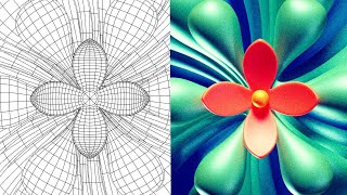 TUTORIAL  Minimal Flower in Cinema 4D ⚡ in 10 MIN ⚡  📩 Free Project 📩 [upl. by Avaria]