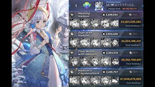 Grandchase World boss 180386 Billion dmg All Full SIamp Lire Ronan Mari EXT Full SIMore Mald [upl. by Annawal]