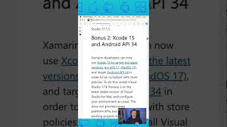 Xamarin Support for Android 14 API 34 amp iOS 17 Xcode 15 [upl. by Fesuoy74]