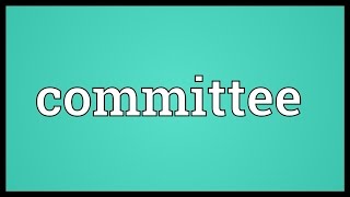 Committee Meaning [upl. by Gnuj580]