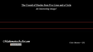 The Cissoid of Diocles from Five Lines and a Circle Art [upl. by Eelegna]