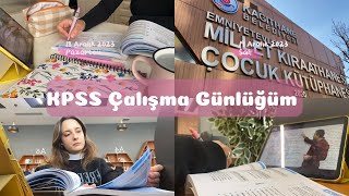 KPSS Çalışma Günlüğüm 38  Kütüphanede ders çalışıyorum 📚 kpss kpss2024 kpsslisans [upl. by Refinneg]