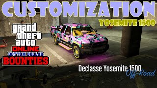 Declasse Yosemite 1500 Customization  Bottom Dollar Bounties Update  GTA Online [upl. by Ettelliw723]