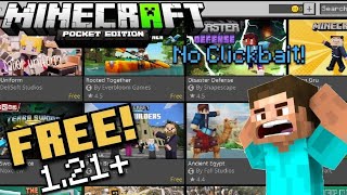 How To Get FREE Things On Minecraft Marketplace  Without Minecoins  PS Gamer RTX [upl. by Annaig]