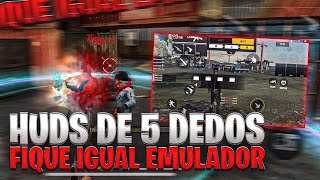 ✅PROIBIDOS 😈 MELHORES HUDS DE 5 DEDOS PARA FREE FIRE 2023 🔥 [upl. by Nnylaehs]