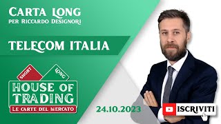 House Of Trading TELECOM ITALIA vicina a importanti supporti Designori va LONG [upl. by Anav]