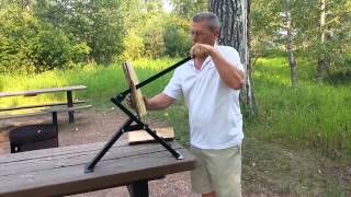 The Kindling Maker kindling splitter instructional video [upl. by Thorncombe842]