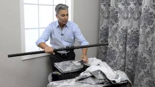 How To Hang Half Price Drapes Pole Pocket Panels With Hook Belt [upl. by Naic277]