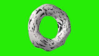 3D Object Elements  Warped Circle Mottled Circle 23  Free Hd Green Screen [upl. by Lambart]