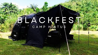 Black Camping Setup  Camp Hiatus  Kovea Touring II [upl. by Yruama666]