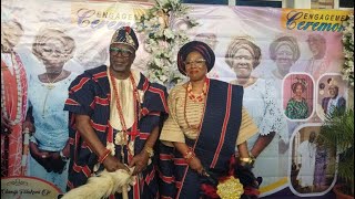 ENGAGEMENT CEREMONY BETWEEN HIS ROYAL HIGHNESS OBA OLUBAYO WINDAPO AND CAPTAIN OLAMIJI FOLAKEMI OJO [upl. by Ahsiela717]