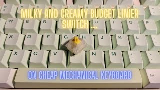 Gateron Milky Yellow Pro lubed Sound Test  Xera87 [upl. by Eceinej]