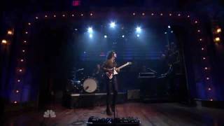 St Vincent  She Is Beyond Good and Evil The Pop Group Cover  Live  Fallon 720p [upl. by Gault796]