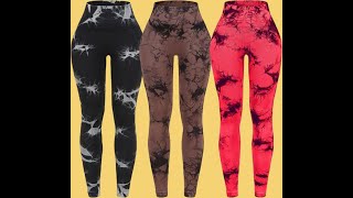 OVESPORT 3 Pack Tie Dye Seamless High Waisted Workout Leggings for Women Scrunch Butt Lifting Yoga G [upl. by Marilin785]