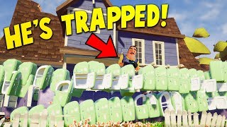 BUILDING A WALL OF REFRIGERATORS AROUND THE NEIGHBORS HOUSE  Hello Neighbor Gameplay [upl. by Wakefield]