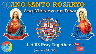 Santo Rosaryo Misteryo ng Tuwa  January 20 2024 [upl. by Yalahs]