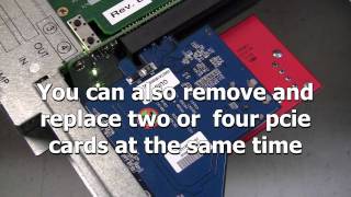 How to HotPlug PCIe cards in ExpressBox 41U EB41U [upl. by Ellard141]