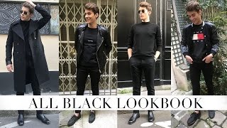 ALL BLACK LOOKBOOK MEN [upl. by Jelene]