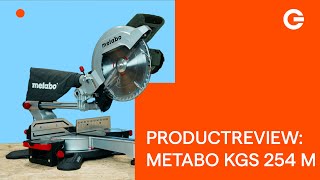 Product Review Metabo KGS 254 M Lasercut Afkortzaag  Gereedschapcentrum [upl. by Fife]