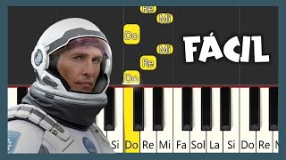 Interstellar  Hans Zimmer  TUTORIAL DE PIANO FÁCIL  PIANO FÁCIL CON NOTAS [upl. by Anialem]