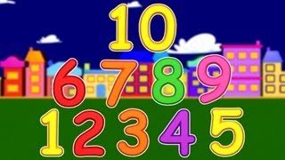 Numbers Song  Ten Little Numbers  Kids And Childrens Song [upl. by Assillem]