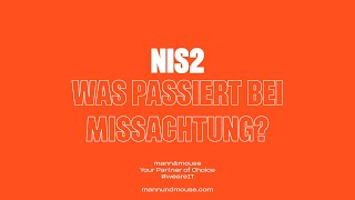 NIS2  Was passiert bei Missachtung [upl. by Kohl]