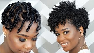 How To Do a BraidOut on Tapered Natural Hair feat Camille Rose Naturals  MissKenK [upl. by Mihe]