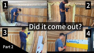 DIY Workshop Makeover Insulation Woodwork and Alucobond Installation [upl. by Asiat]