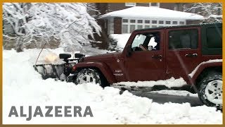 🇺🇸 US Noreaster storm pummels East Coast  Al Jazeera English [upl. by Peace336]