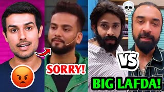 Purav Jha gets WARNING by Ajaz Khan ðŸ˜¡ Dhruv Rathee Vs Elvish Yadav Adnaan EVICTED Faisu Armaan [upl. by Nahtanohj]